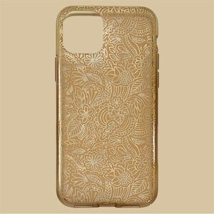 Casely Gold Paisley Patterned case for iPhone 11/XR